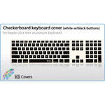KB Covers Checkerboard Keyboard Cover for Apple Ultra-Thin Aluminum Keyboard (White with Black Buttons)