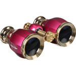 LaScala Optics 4x30 Hamlet Opera Glasses (Burgundy & Gold)