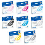 Epson 8 Ink Cartridge Set for Stylus Photo R2400 Printer (Includes Matte Black)