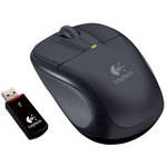 Logitech V220 Cordless Optical Mouse for Notebooks (Dark Silver)