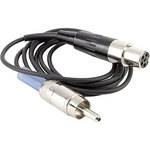 Lectrosonics MC-47 RCA Male to TA5-Female Cable for Wireless Transmitters (37")