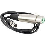 Lectrosonics MC-60 XLR Female to TA5-Female Cable for Wireless Transmitters (37")