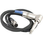 Lectrosonics MI33PRA - TA5-Female to Right-Angled 1/4" Phone Instrument Cable for Lectrosonics Transmitters (For Active Pickups)