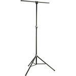 K&M 24620B Aluminum Stand with 4' Crossbar, Black - 9.8' (3m)