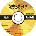 Delkin Devices DVD-R Archival Gold, Scratch Armor Disc in Hard Case Wallet (Pack of 10) 