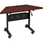 Balt Flipper Trapezoid Table (Mahogany)