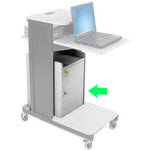 Balt Model 34466, Optional Locking Cabinet for the 27521 Xtra Long Presentation Cart