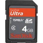 SanDisk 4GB SDHC Memory Card Ultra Class 4