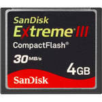 SanDisk 4GB Extreme III CompactFlash Card