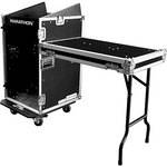 Marathon MA-11M16UCT 11U Slant Mixer Rack/16U Vertical Rack System (Black)
