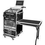 Marathon MA-11M16UCTLT 11U Slant Mixer Rack/16U Vertical System (Black)