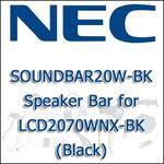 NEC SOUNDBAR20W-BK Speaker Bar for LCD2070WNX-BK (Black)