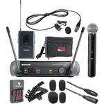 Shure PGX Series Basic Wireless Lavalier and Handheld Microphone Combo Kit (J6 / 572.250 - 589.875 MHz)