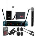 Shure PGX Series Basic Wireless Lavalier and Handheld Microphone Combo Kit (J6 / 572.250 - 589.875 MHz)