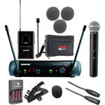 Shure PGX Series Basic Wireless Lavalier and Handheld Microphone Combo Kit (L5 / 644 - 662 MHz)