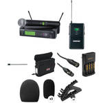 Shure SLX Series Basic Wireless Lavalier and Handheld Microphone Combo Kit (H5 / 518 - 542 MHz)