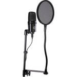 Pearstone PFN Nylon Round Pop Filter with Gooseneck (6.6")