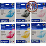 Epson Ink Cartridge Set for Epson Stylus Photo RX700 Inkjet Printer (6 Cartridges)