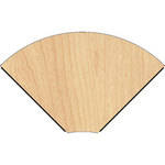 Middle Atlantic 90&deg; Connecting Wedge for LD Series LCD Monitoring/Command Desk (Honey Maple)