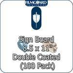Lineco Sign Board - 8.5 x 11", Double Coated (100 Pack)