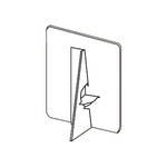 Lineco Self-Stick Easel Back Starter Kit (Assorted Sizes, White)