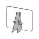 Lineco Double Wing Glue-on Easel Backs, 24" (50 Pack, Gray)