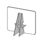 Lineco Double Wing Glue-on Easel Backs, 36" (25 Pack, Gray)