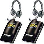 Eartec 2 Simultalk 24G Beltpacks with SlimLine Double Headsets