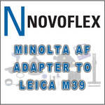 Novoflex MINLEI-AF  Minolta/Sony AF  to Balpro Bellows (Leica M39) Body Adapter 
