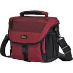 Lowepro Nova 170 AW Shoulder Bag (Bordeaux Red with Black Trim)