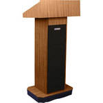 AmpliVox Sound Systems S505 Executive Sound Column Lectern (Medium Oak)