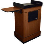 AmpliVox Sound Systems SW3230-MH-L  Multimedia Computer Lectern with Wireless Sound System (Mahogany)