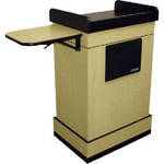 AmpliVox Sound Systems SW3230-MP-L  Multimedia Computer Lectern with Wireless Sound System (Maple)