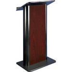 AmpliVox Sound Systems SN3090 Contemporary Color Panel Lectern (Jewel Mahogany)