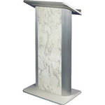AmpliVox Sound Systems SN3115 Contemporary Color Panel Lectern (Bianco Marble)