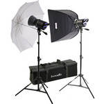Interfit Stellar X 300 Flash Two Monolight Umbrella-Softbox Kit (120VAC)