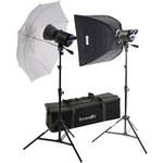 Interfit Stellar X 1000 Flash Two Monolight Umbrella-Softbox Kit (120VAC)