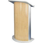AmpliVox Sound Systems SN3130 Curved Color Panel Lectern (Hardrock Maple)