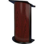 AmpliVox Sound Systems SN3135 Curved Color Panel Lectern (Jewel Mahogany)