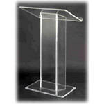 AmpliVox Sound Systems SN3055 Large Top Acrylic Lectern (Clear)