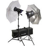 Interfit Stellar XD 300 Flash Two Monolight Umbrella Kit (120VAC)