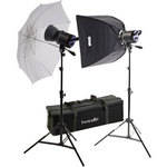 Interfit Stellar XD 150 Flash Two Monolight Umbrella-Softbox Kit (120VAC)