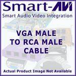 Smart-AVI CCVGARCAMM06 6' (2m) VGA Male to RCA Male Adapter Cable