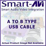 Smart-AVI 6' (1.8 m) USB A to B Cable