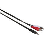 Smart-AVI AD3.5MM2RCA Mini Stereo to Dual RCA Adapter (2")