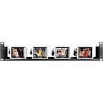 Delvcam 4-Unit Rack Mounting Kit (Single Power Supply) for Four V2500 Monitors