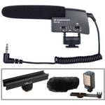 Sennheiser Sound & Light Kit with MKE400 Microphone and Bescor Light for Camcorders