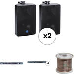 Atlas Sound Basic Two-Zone, 70V Wall Mounted Sound System for up to 1,000 sq ft.