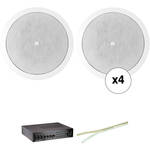 JBL Basic Two-Zone, 70V Ceiling Sound System for up to 1,000 sq ft.