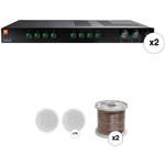 JBL Basic Two-Zone, 70V Ceiling Sound System for up to 3,000 sq ft.